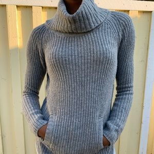 Nordstrom grey turtleneck sweater